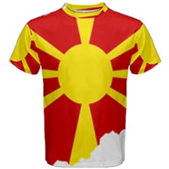 Macedonia Country Europe Flag Men s Cotton Tee by Sapixe