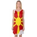 Macedonia Country Europe Flag Sleeveless Satin Nightdress View1