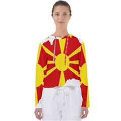 Macedonia Country Europe Flag Women s Slouchy Sweat by Sapixe