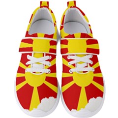 Macedonia Country Europe Flag Men s Velcro Strap Shoes by Sapixe