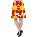 Macedonia Country Europe Flag Fishtail Chiffon Skirt View2