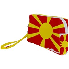 Macedonia Country Europe Flag Wristlet Pouch Bag (small)