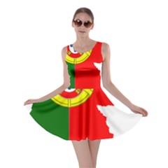 Portugal Flag Borders Cartography Skater Dress by Sapixe