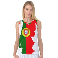 Portugal Flag Borders Cartography Women s Basketball Tank Top by Sapixe