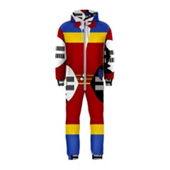 Swaziland Flag Map Geography Hooded Jumpsuit (kids) by Sapixe