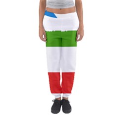 Equatorial Guinea Flag Map Women s Jogger Sweatpants by Sapixe