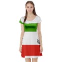 Equatorial Guinea Flag Map Short Sleeve Skater Dress View1