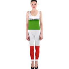 Equatorial Guinea Flag Map One Piece Catsuit by Sapixe