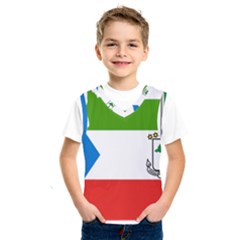 Equatorial Guinea Flag Map Kids  Sportswear by Sapixe