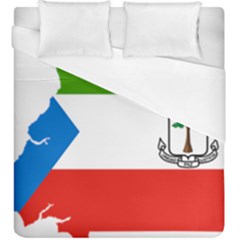 Equatorial Guinea Flag Map Duvet Cover (king Size) by Sapixe