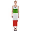 Equatorial Guinea Flag Map Fitted Maxi Dress View1