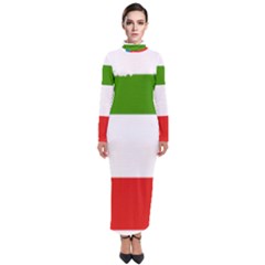 Equatorial Guinea Flag Map Turtleneck Maxi Dress by Sapixe