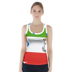 Equatorial Guinea Flag Map Racer Back Sports Top by Sapixe