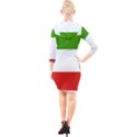 Equatorial Guinea Flag Map Quarter Sleeve Hood Bodycon Dress View2