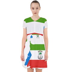 Equatorial Guinea Flag Map Adorable In Chiffon Dress by Sapixe