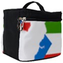 Equatorial Guinea Flag Map Make Up Travel Bag (Big) View1