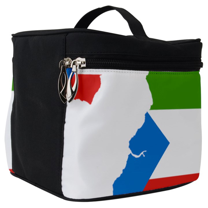 Equatorial Guinea Flag Map Make Up Travel Bag (Big)