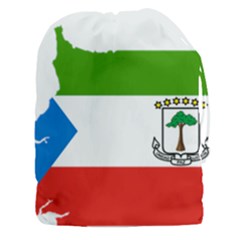 Equatorial Guinea Flag Map Drawstring Pouch (xxxl)