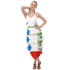 Equatorial Guinea Flag Map Layered Bottom Dress