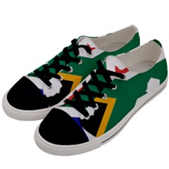 Africa Borders Country Flag Men s Low Top Canvas Sneakers by Sapixe