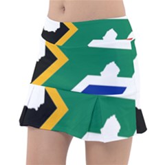 Africa Borders Country Flag Tennis Skirt by Sapixe