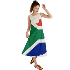 Africa Borders Country Flag Summer Maxi Dress