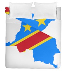 Democratic Republic Of The Congo Flag Duvet Cover Double Side (queen Size) by Sapixe