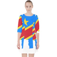 Democratic Republic Of The Congo Flag Pocket Dress by Sapixe