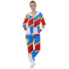 Democratic Republic Of The Congo Flag Women s Tracksuit by Sapixe