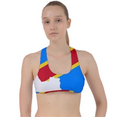 Democratic Republic Of The Congo Flag Criss Cross Racerback Sports Bra by Sapixe