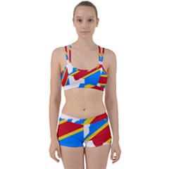 Democratic Republic Of The Congo Flag Perfect Fit Gym Set by Sapixe