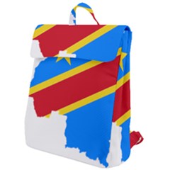 Democratic Republic Of The Congo Flag Flap Top Backpack by Sapixe