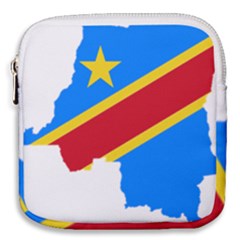 Democratic Republic Of The Congo Flag Mini Square Pouch by Sapixe