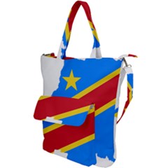 Democratic Republic Of The Congo Flag Shoulder Tote Bag by Sapixe