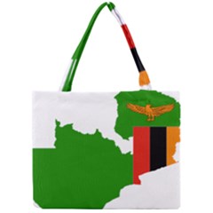 Zambia Flag Map Geography Outline Mini Tote Bag by Sapixe