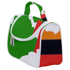 Zambia Flag Map Geography Outline Satchel Handbag by Sapixe