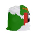 Zambia Flag Map Geography Outline Drawstring Pouch (XL) View1