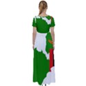 Zambia Flag Map Geography Outline High Waist Short Sleeve Maxi Dress View2