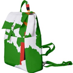 Zambia Flag Map Geography Outline Buckle Everyday Backpack by Sapixe