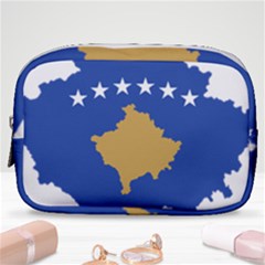 Kosovo Country Europe Flag Borders Make Up Pouch (small) by Sapixe