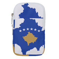 Kosovo Country Europe Flag Borders Waist Pouch (large)