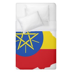 Ethiopia Flag Map Geography Duvet Cover (single Size) by Sapixe