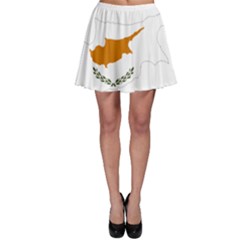 Cyprus Country Europe Flag Borders Skater Skirt by Sapixe