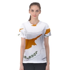 Cyprus Country Europe Flag Borders Women s Sport Mesh Tee