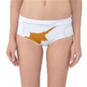 Cyprus Country Europe Flag Borders Mid-Waist Bikini Bottoms View1