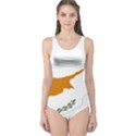 Cyprus Country Europe Flag Borders One Piece Swimsuit View1