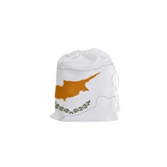 Cyprus Country Europe Flag Borders Drawstring Pouch (xs) by Sapixe