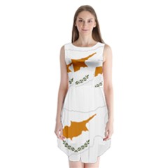 Cyprus Country Europe Flag Borders Sleeveless Chiffon Dress   by Sapixe