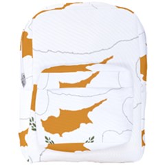 Cyprus Country Europe Flag Borders Full Print Backpack by Sapixe