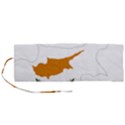 Cyprus Country Europe Flag Borders Roll Up Canvas Pencil Holder (M) View1